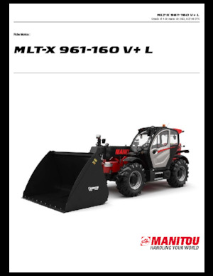 Телескопични манипулатори на материали Manitou MLT-X 961-160 V+ L