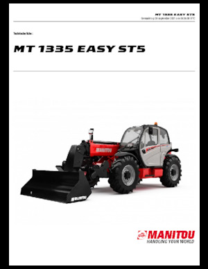 Телескопични манипулатори на материали Manitou MT 1335 easy
