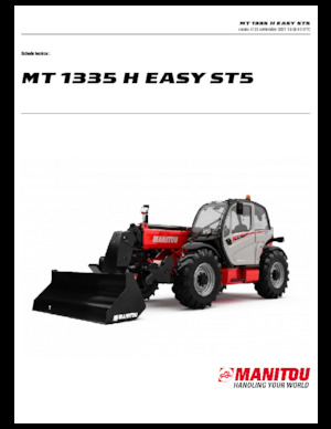 Телескопични манипулатори на материали Manitou MT 1335 H easy