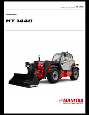 Телескопични манипулатори на материали Manitou MT 1440