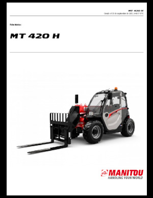 Телескопични манипулатори на материали Manitou MT 420 H