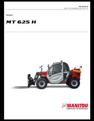 Телескопични манипулатори на материали Manitou MT 625 H