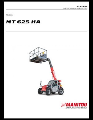 Телескопични манипулатори на материали Manitou MT 625 HA