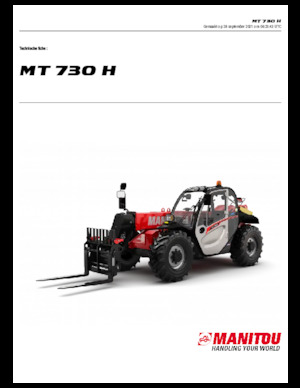 Телескопични манипулатори на материали Manitou MT 730 H 75 K Standard (STV)
