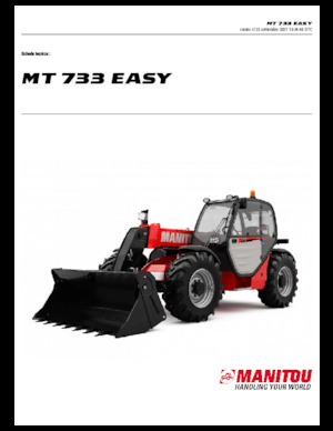 Телескопични манипулатори на материали Manitou MT 733 EASY Standard (STV)