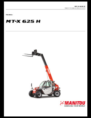 Телескопични манипулатори на материали Manitou MT-X 625 H