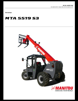 Телескопични манипулатори на материали Manitou MTA 5519 S3