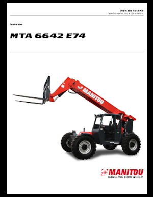Телескопични манипулатори на материали Manitou MTA 6642 E74