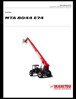 Телескопични манипулатори на материали Manitou MTA 8044 E74