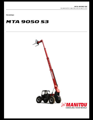 Телескопични манипулатори на материали Manitou MTA 9050 S3