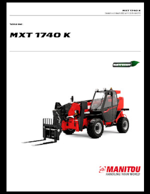 Телескопични манипулатори на материали Manitou MXT 1740 K