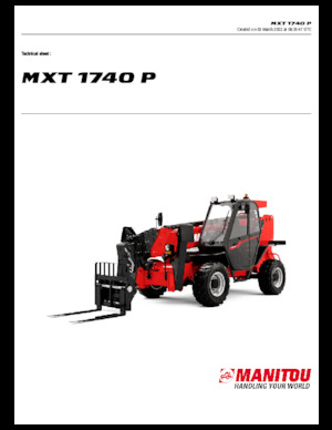 Телескопични манипулатори на материали Manitou MXT 1740 P