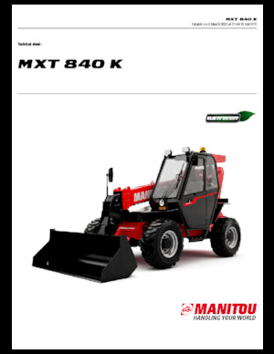 Телескопични манипулатори на материали Manitou MXT 840 K