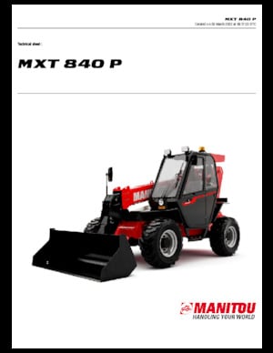 Телескопични манипулатори на материали Manitou MXT 840 P