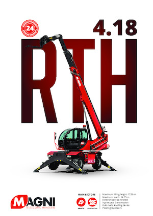 Телескопични товарачи с горна конструкция MAGNI RTH 4.18 Smart