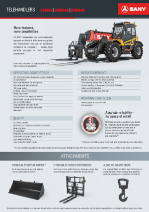 Телескопични манипулатори на материали Sany STH742