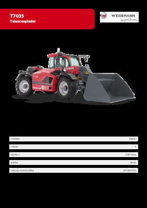 Телескопични манипулатори на материали Weidemann T7035 