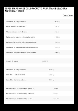 Телескопични манипулатори на материали Caterpillar TH408D