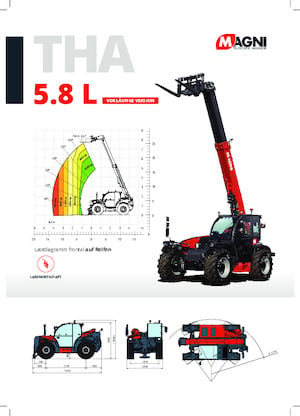 Телескопични манипулатори на материали MAGNI THA 5.8 L
