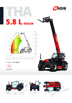 Телескопични манипулатори на материали MAGNI THA 5.8 L