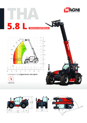 Телескопични манипулатори на материали MAGNI THA 5.8 L