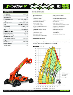 Телескопични манипулатори на материали Xtreme Trackzilla XR50100-G