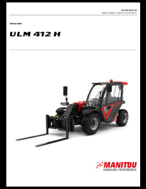 Телескопични манипулатори на материали Manitou ULM 412 H