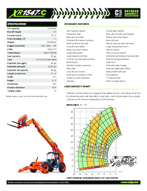 Телескопични манипулатори на материали Xtreme XR1547-C