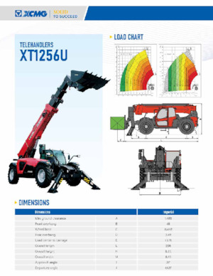 Телескопични манипулатори на материали XCMG XT1256U