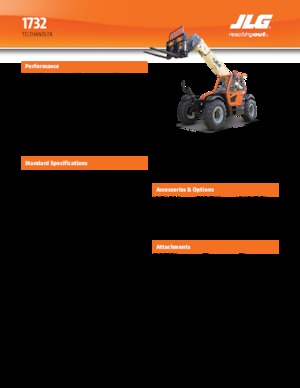 Телескопични манипулатори на материали JLG 1732