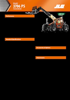 Телескопични манипулатори на материали JLG 3706 PS