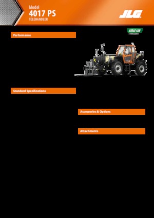 Телескопични манипулатори на материали JLG 4017 PS