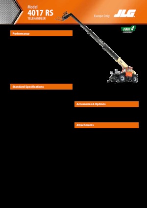 Телескопични манипулатори на материали JLG 4017 RS