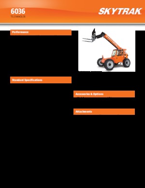 Телескопични манипулатори на материали JLG 6036 