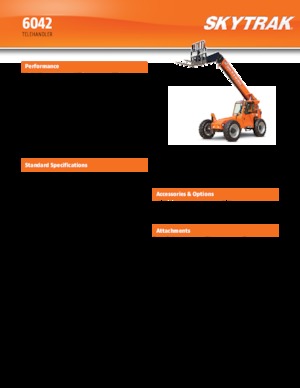 Телескопични манипулатори на материали JLG 6042
