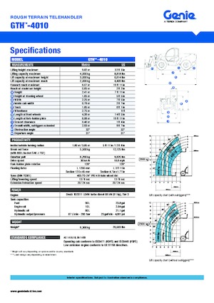 Телескопични манипулатори на материали Genie GTH 4010