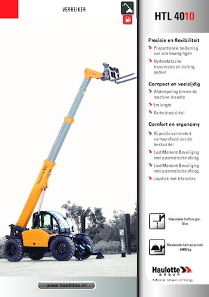Телескопични манипулатори на материали Haulotte HTL4010