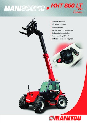 Телескопични манипулатори на материали Manitou MHT 860