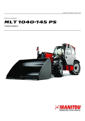 Телескопични манипулатори на материали Manitou MLT 1040-145 PS