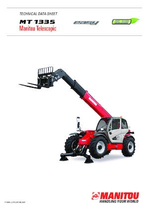 Телескопични манипулатори на материали Manitou MT 1335 H easy