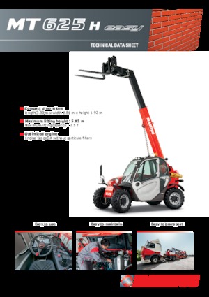 Телескопични манипулатори на материали Manitou MT 625 H Easy