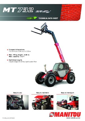 Телескопични манипулатори на материали Manitou MT 732 Easy