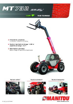 Телескопични манипулатори на материали Manitou MT 732 Easy