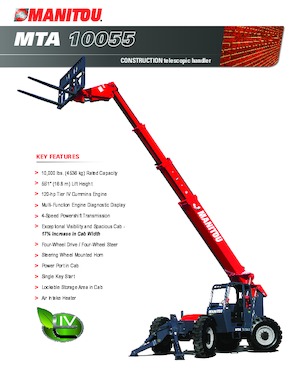 Телескопични манипулатори на материали Manitou MTA 10055