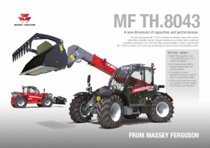 Телескопични манипулатори на материали Massey Ferguson TH.8043