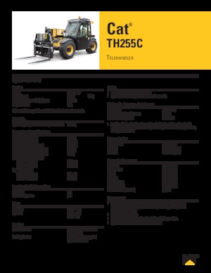 Телескопични манипулатори на материали Caterpillar TH255C