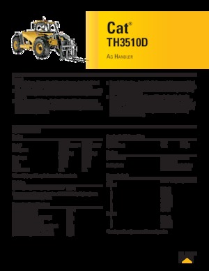 Телескопични манипулатори на материали Caterpillar TH3510D