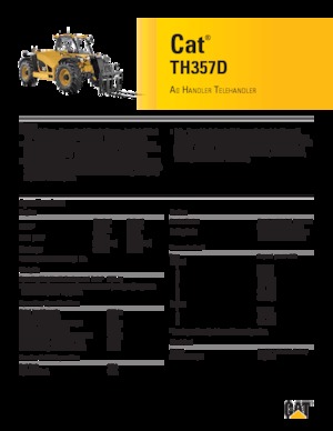 Телескопични манипулатори на материали Caterpillar TH357D
