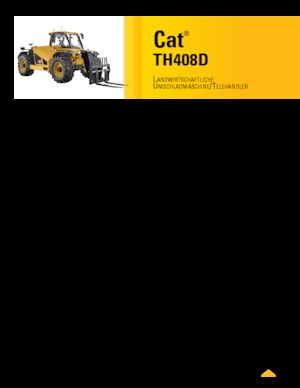 Телескопични манипулатори на материали Caterpillar TH408D