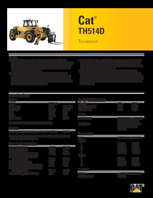 Телескопични манипулатори на материали Caterpillar TH514D